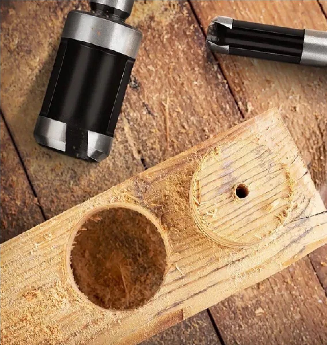 Juego De Brocas Clavacote Sacabocado Madera