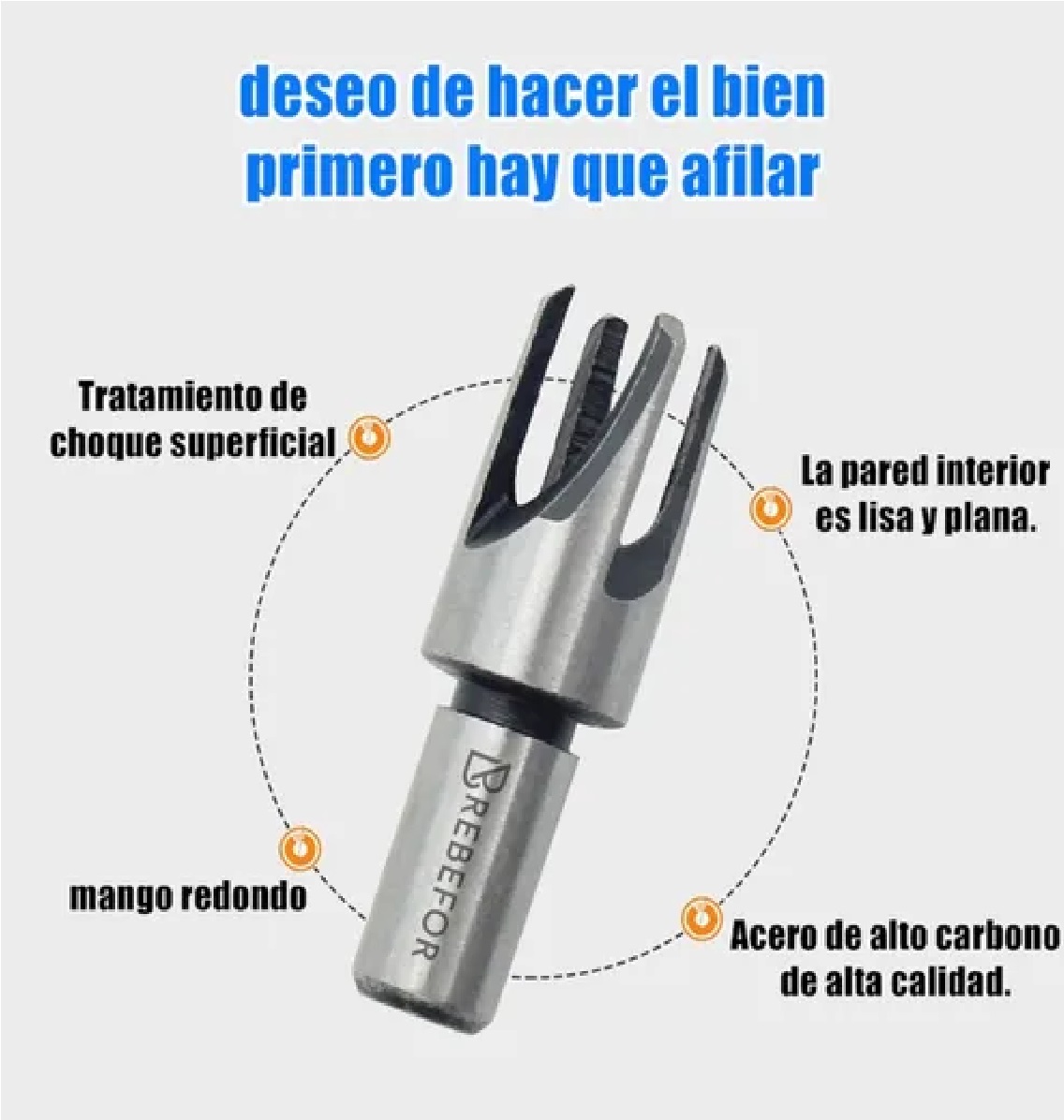 Juego De Brocas Clavacote Sacabocado Madera