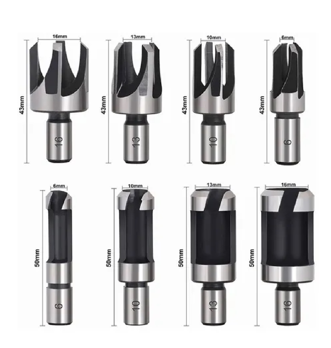 Juego De Brocas Clavacote Sacabocado Madera