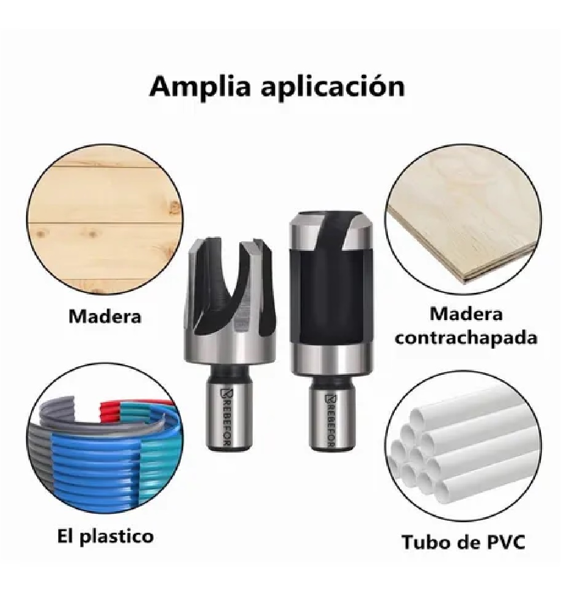 Juego De Brocas Clavacote Sacabocado Madera