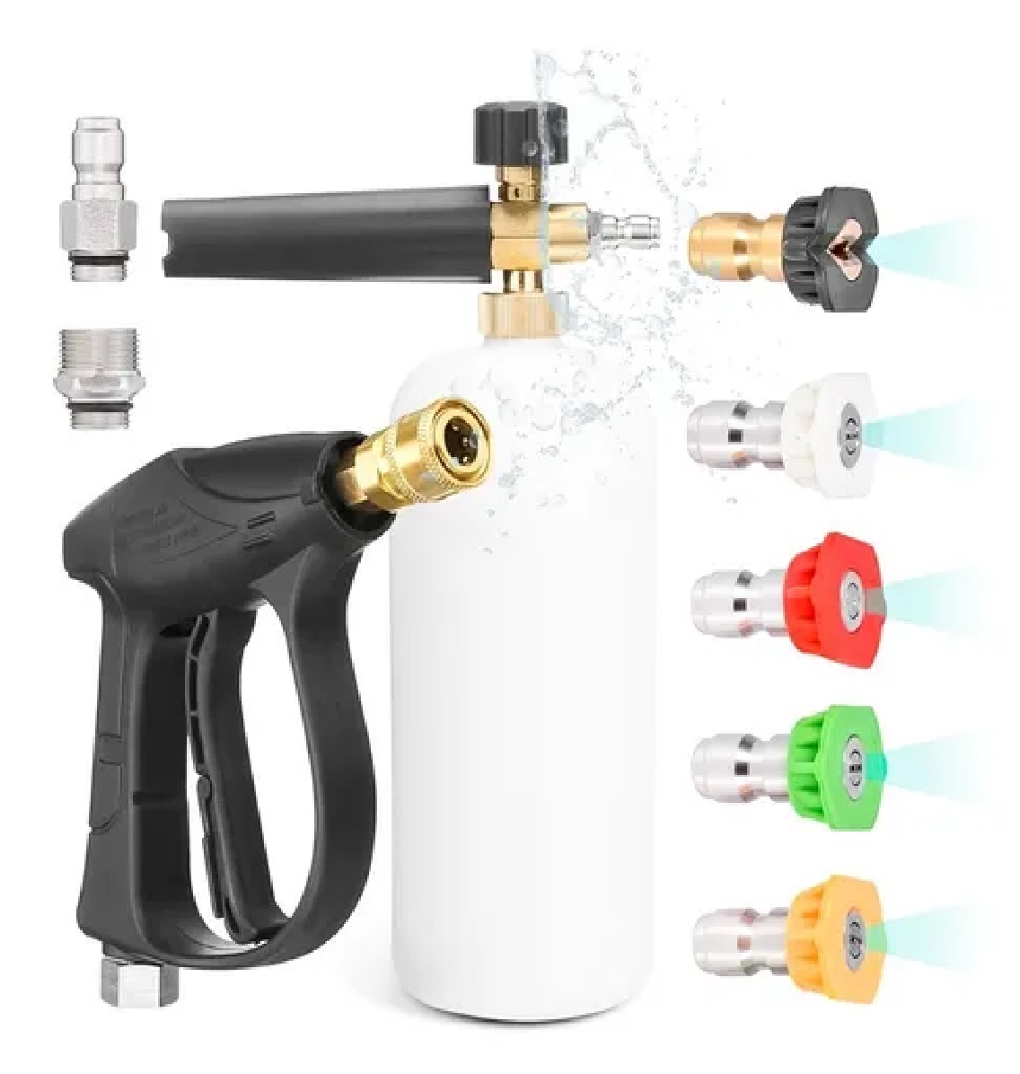 Kit Pistola Hidrolavadora Espuma Boquilla 