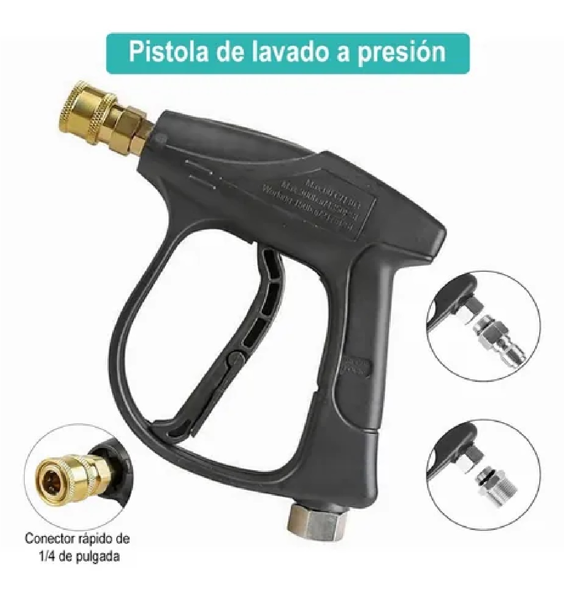 Kit Pistola Hidrolavadora Espuma Boquilla 