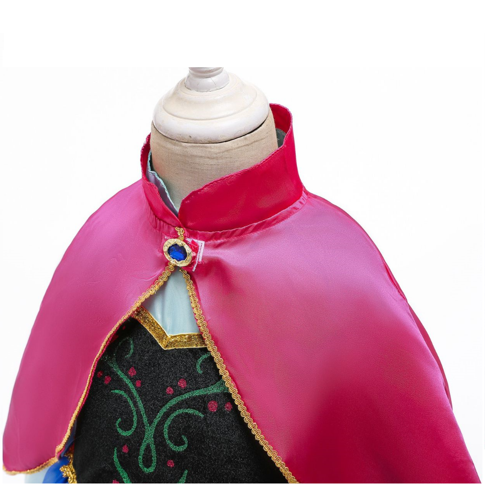 Vestido de fiesta Disfraz de ANNA Princesa Frozen 