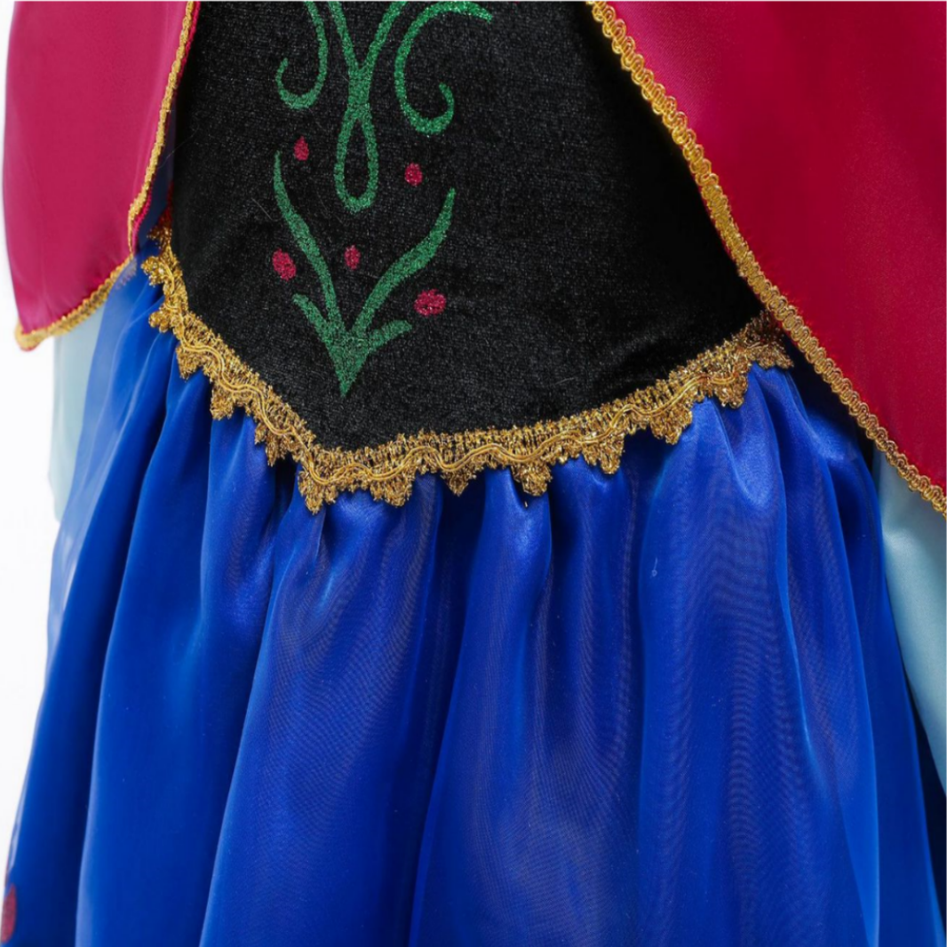 Vestido de fiesta Disfraz de ANNA Princesa Frozen 