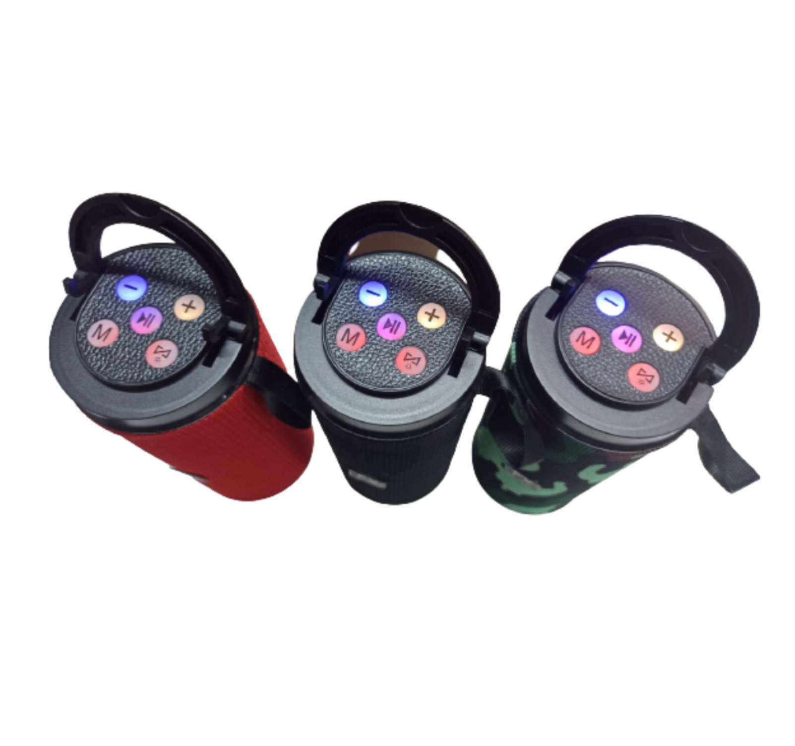 Bocina bluetooth con soporte para celular luz led RGB radio FM USB Micro SD bateria recargable mejor calidad de audio fx1101
