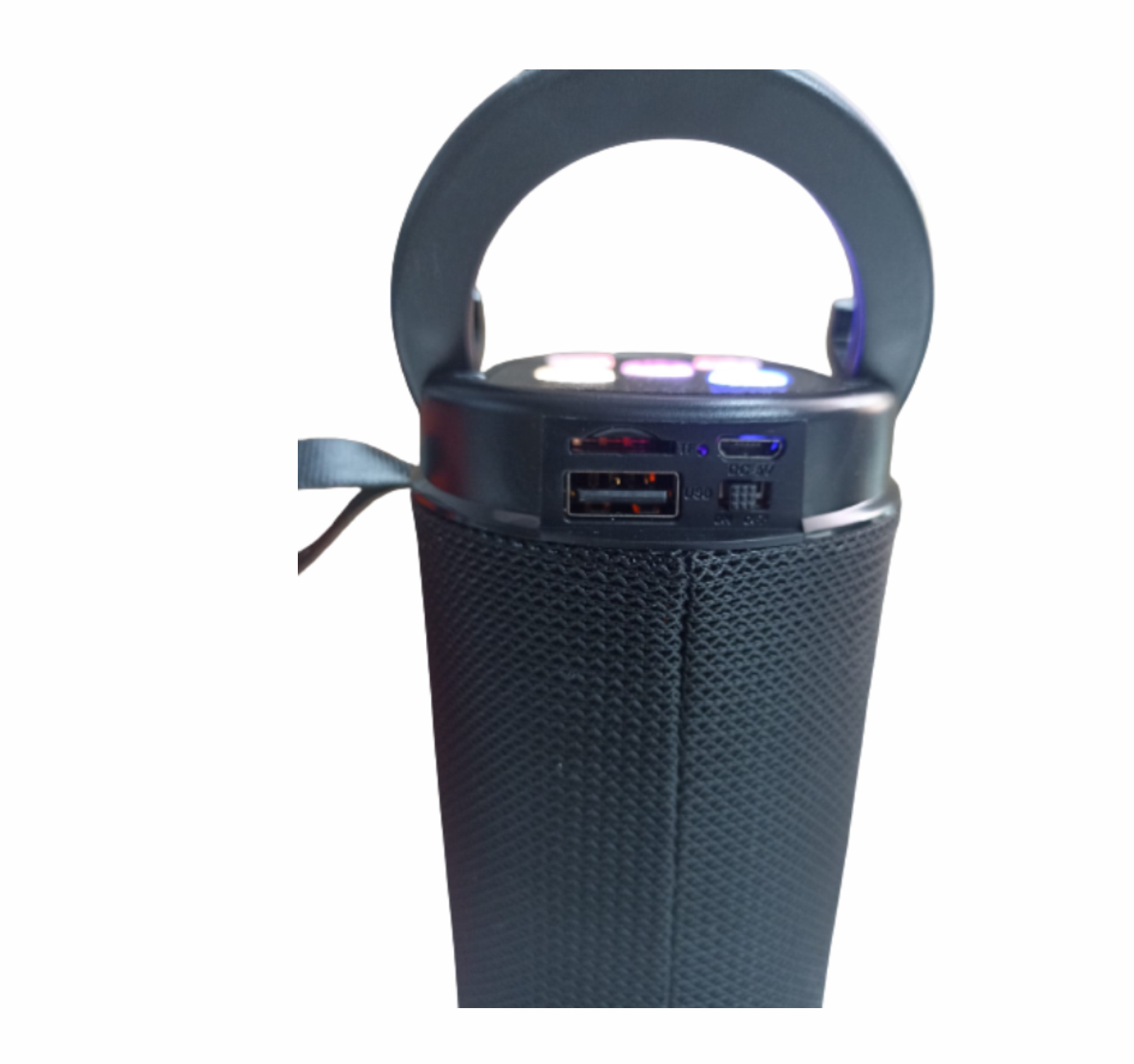 Bocina bluetooth con soporte para celular luz led RGB radio FM USB Micro SD bateria recargable mejor calidad de audio fx1101