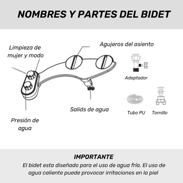 Bidet Fácil Instalación 
