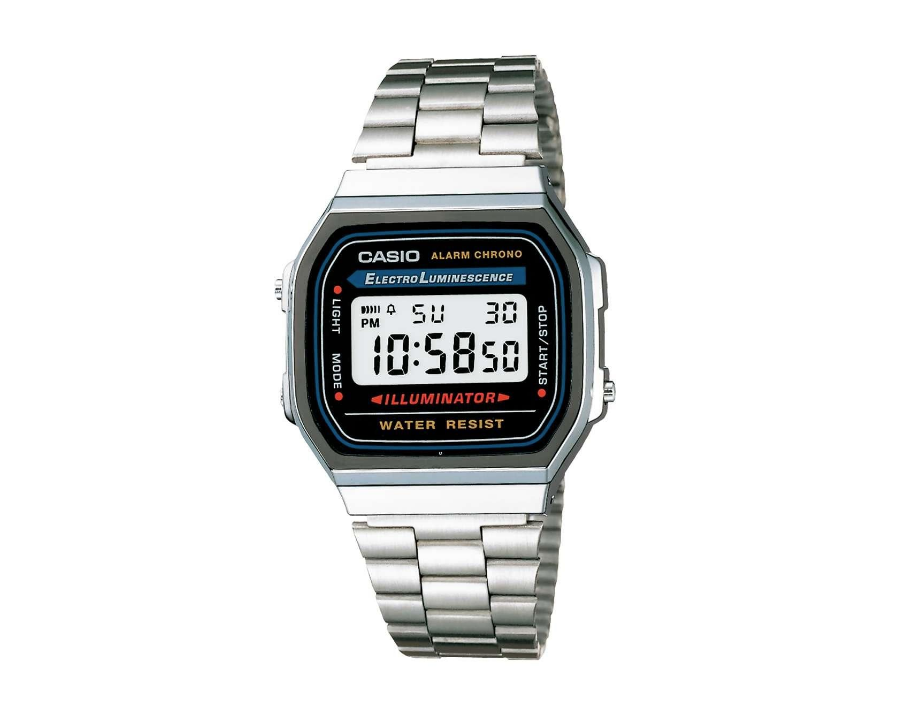Reloj Casio Original A168 Plata Vintage Unisex 