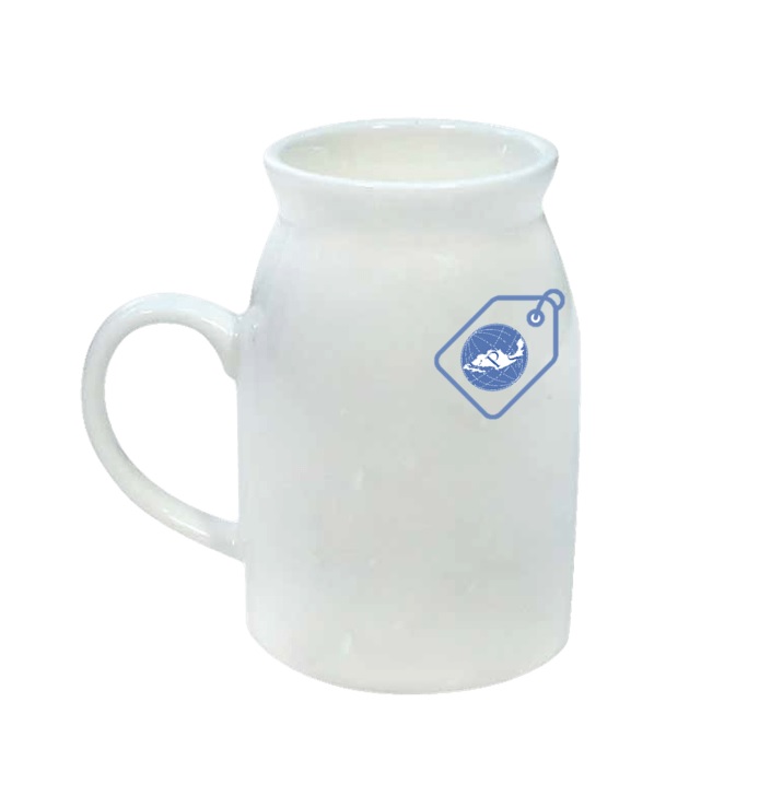 Taza lechera de 11oz. Para sublimar.