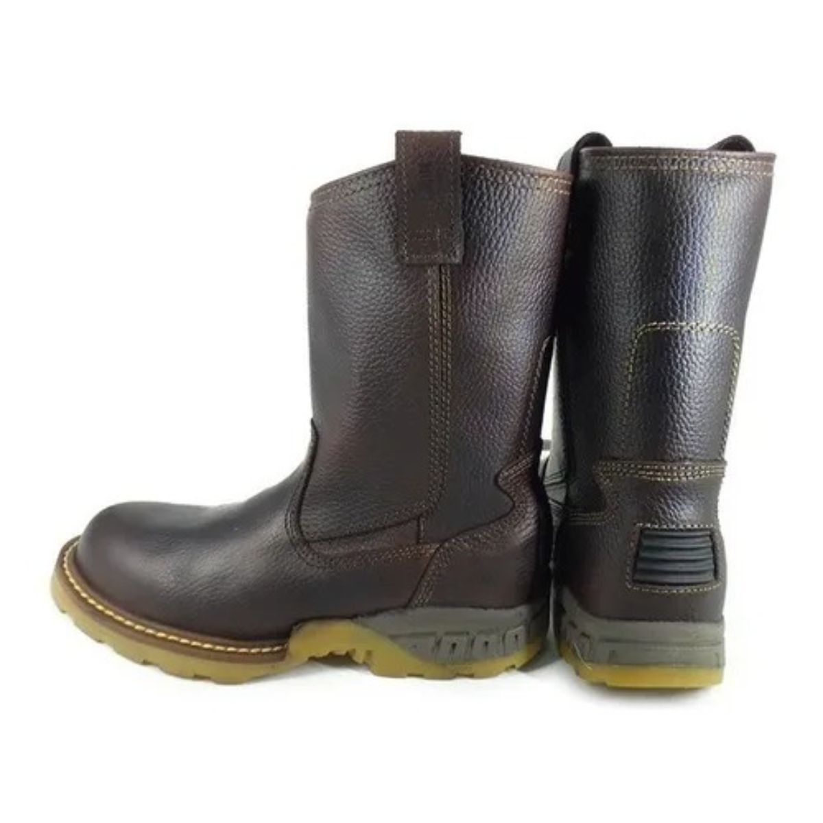 Bota Industrial de Piel con Casco de Acero ideal para Soldador o Herrero Fish