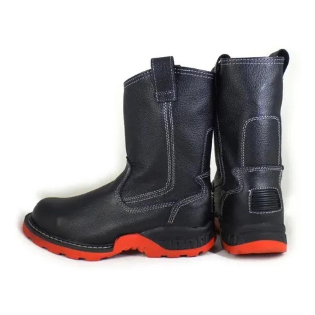 Bota Industrial de Piel con Casco de Acero ideal para Soldador o Herrero Fish