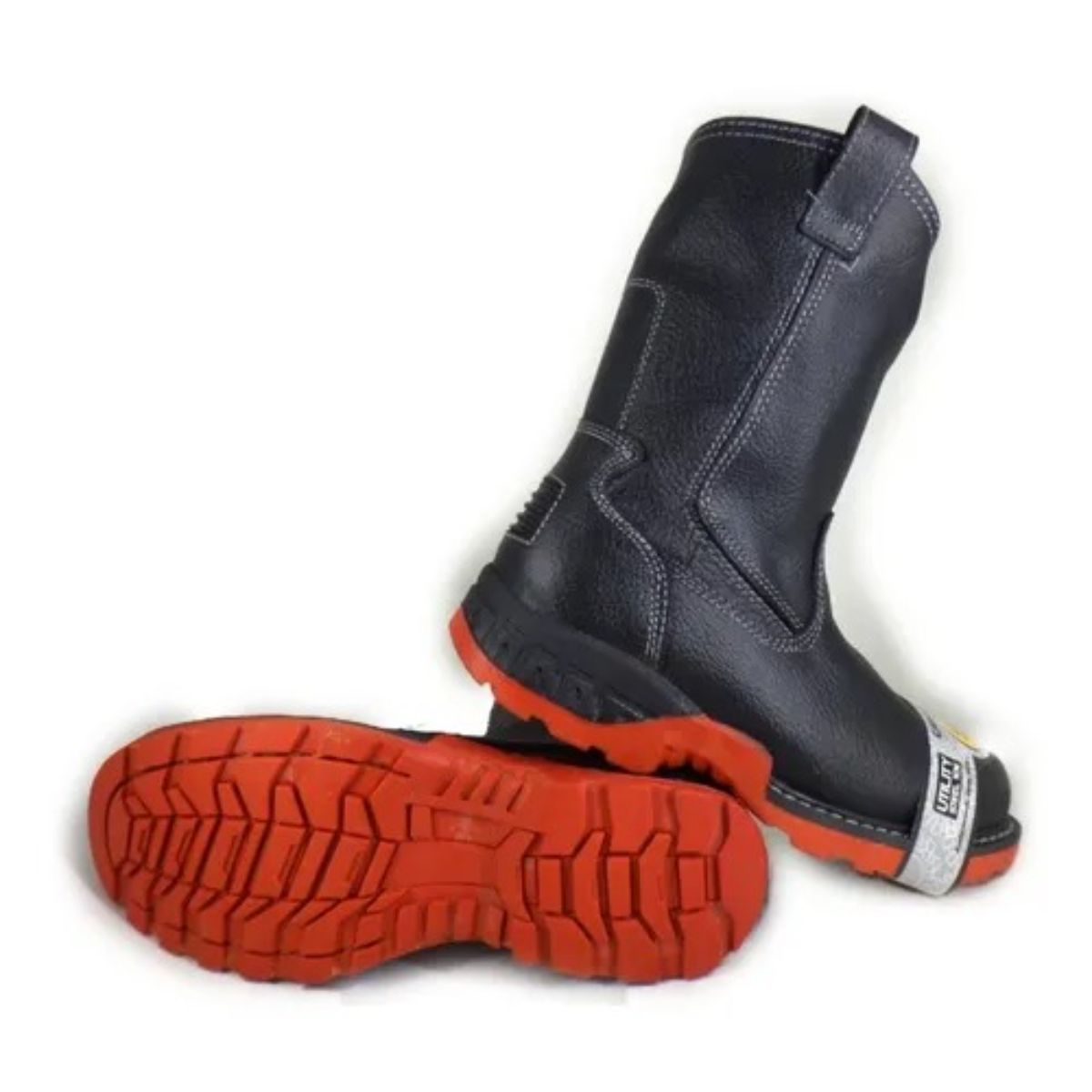 Bota Industrial de Piel con Casco de Acero ideal para Soldador o Herrero Fish