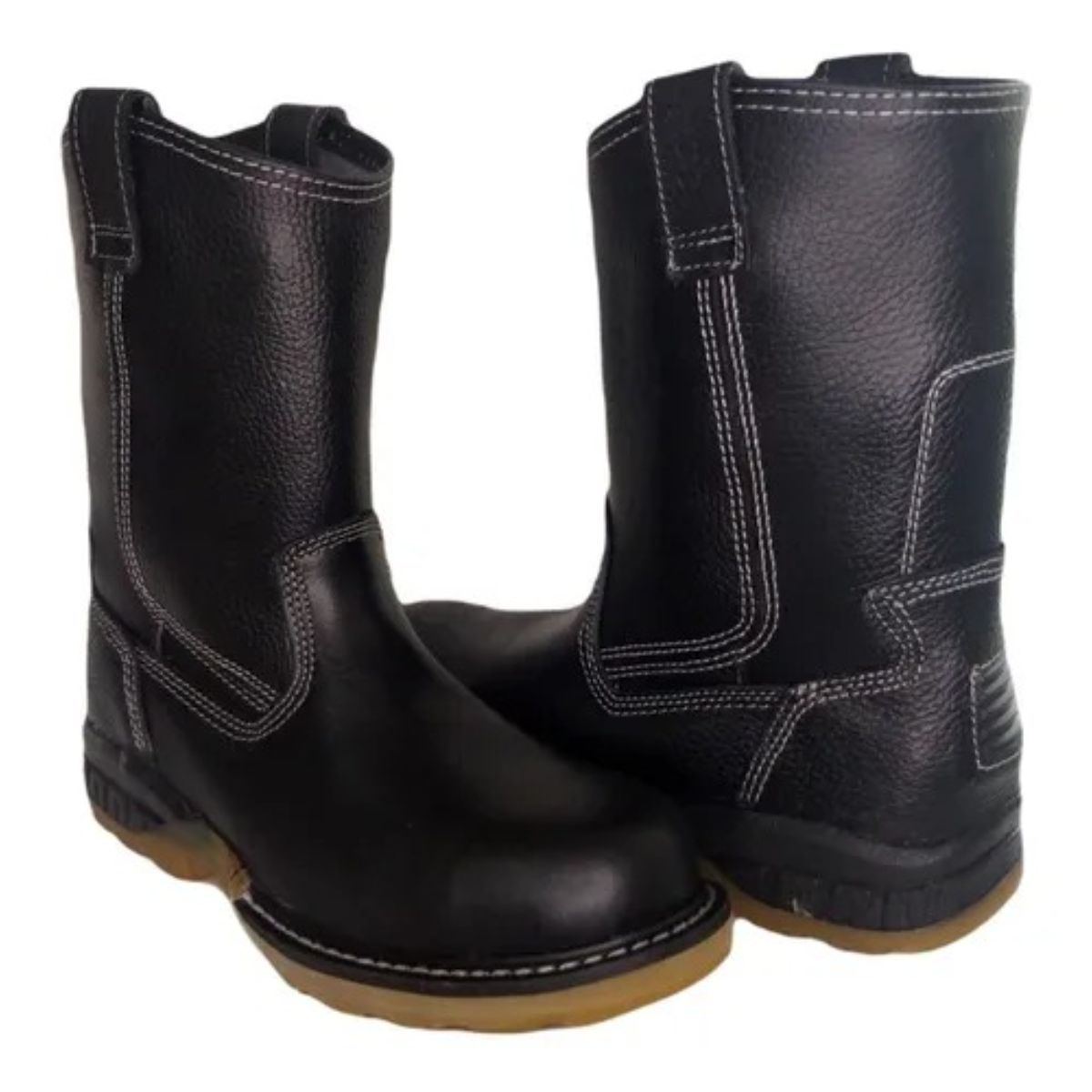 Bota Industrial de Piel con Casco de Acero ideal para Soldador o Herrero Fish