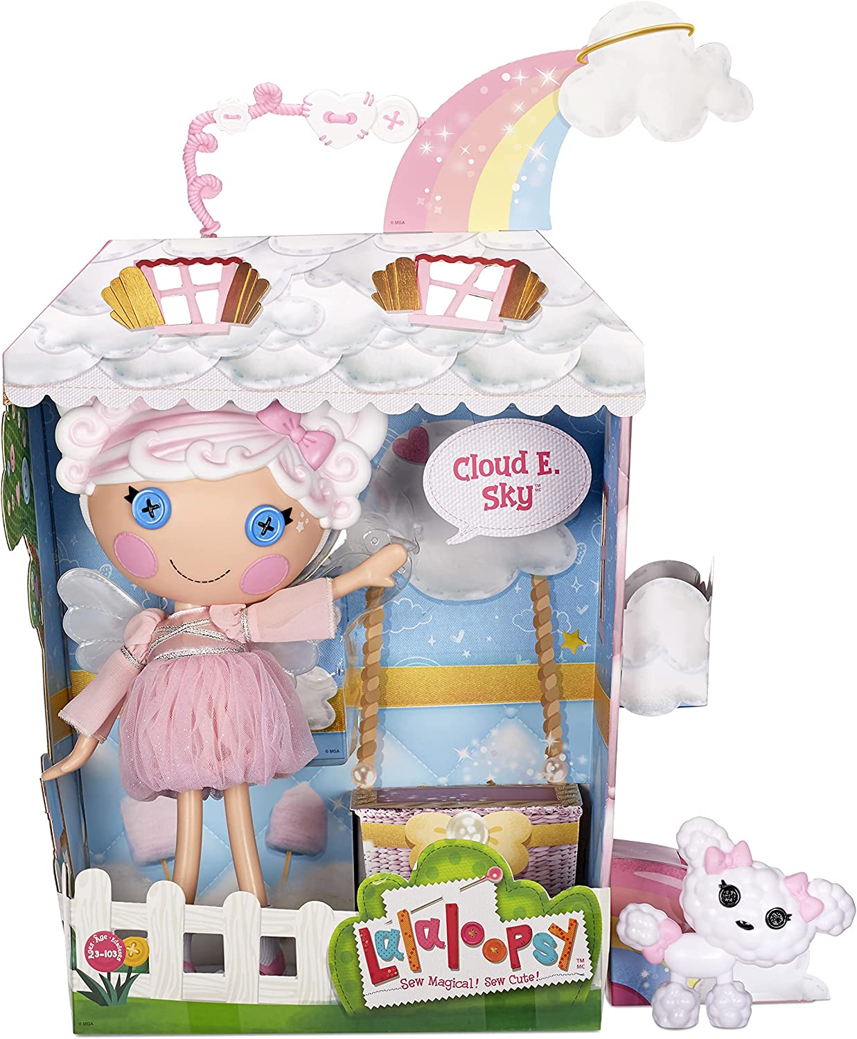 Lalaloopsy Muñeca Cloud E. Sky De 33 Cm Con Perrito