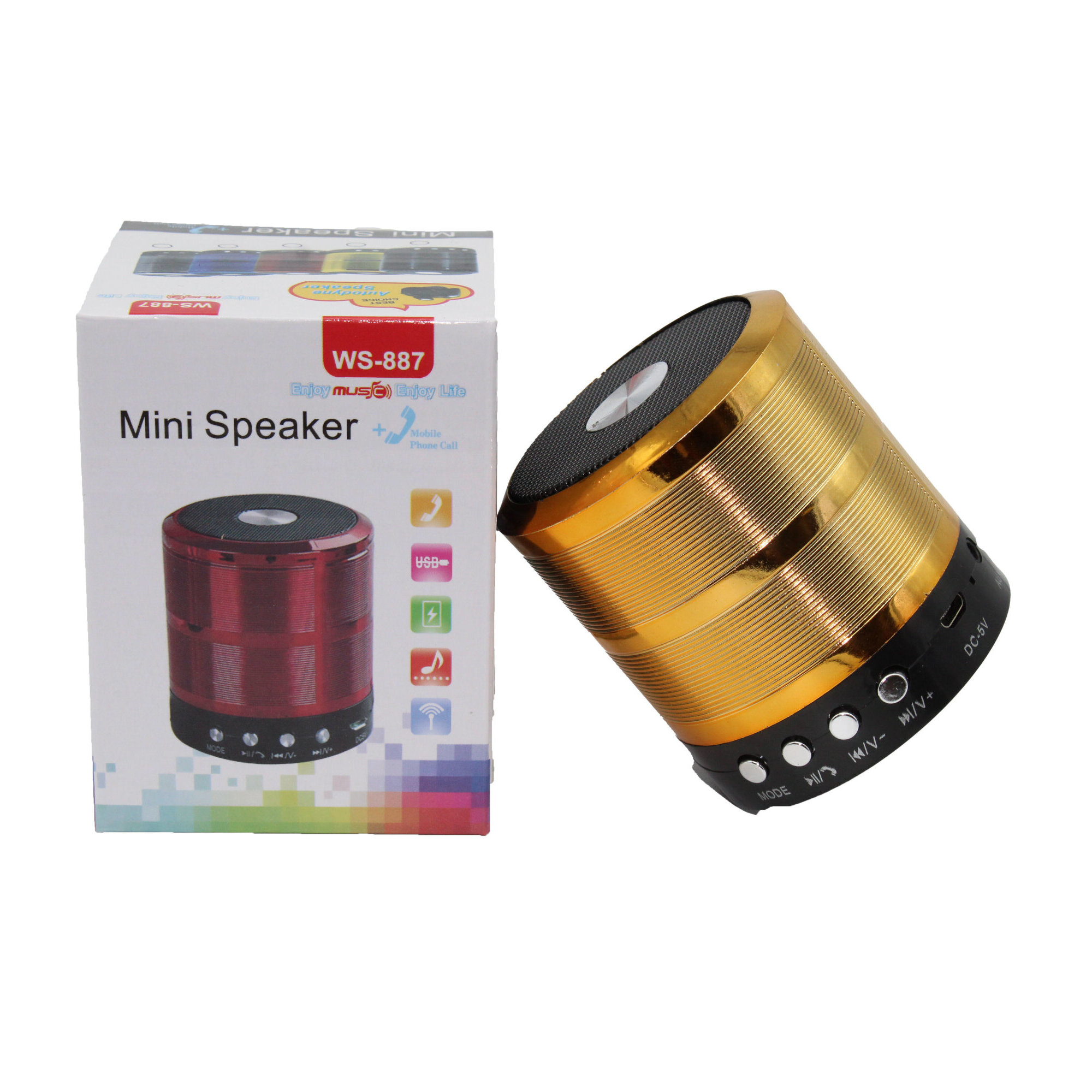 Mini Bocina Speaker Portátil Bluetooth + Mobile Phone Call