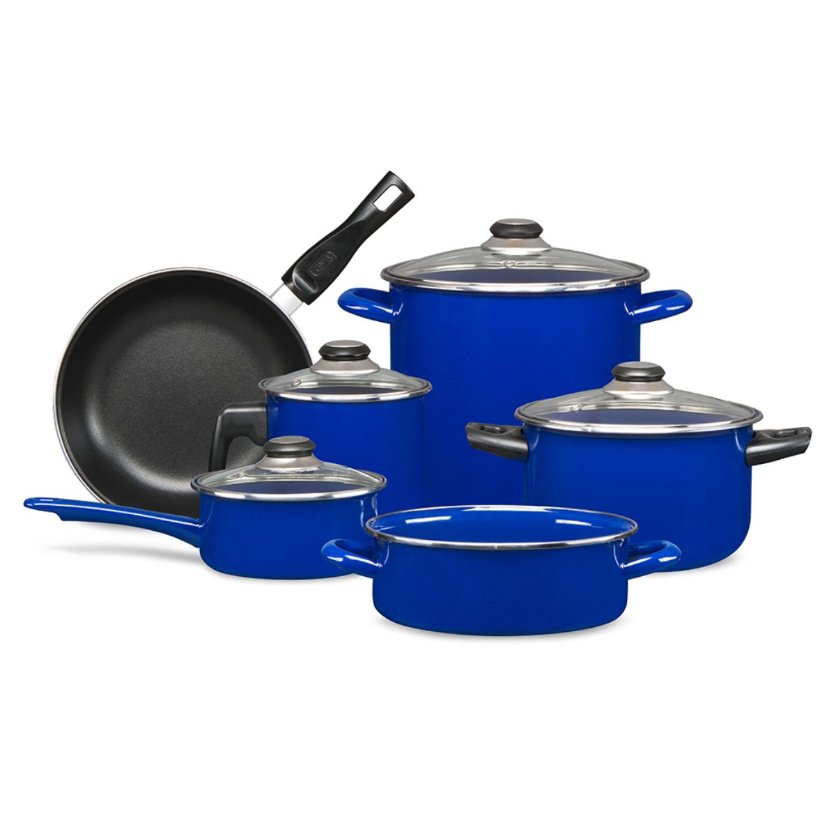 Bateria de cocina cinsa albania azul tc 10 pzas