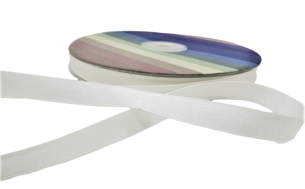 Listón satinado dos caras rollo 50 metros 1 cm de ancho