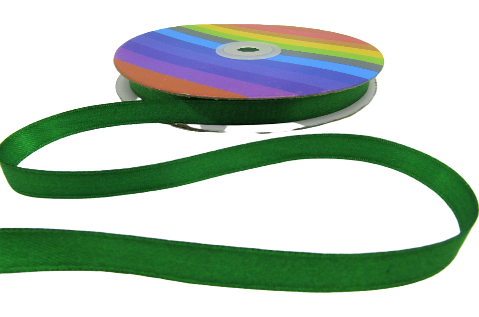 Listón satinado dos caras rollo 50 metros 1 cm de ancho