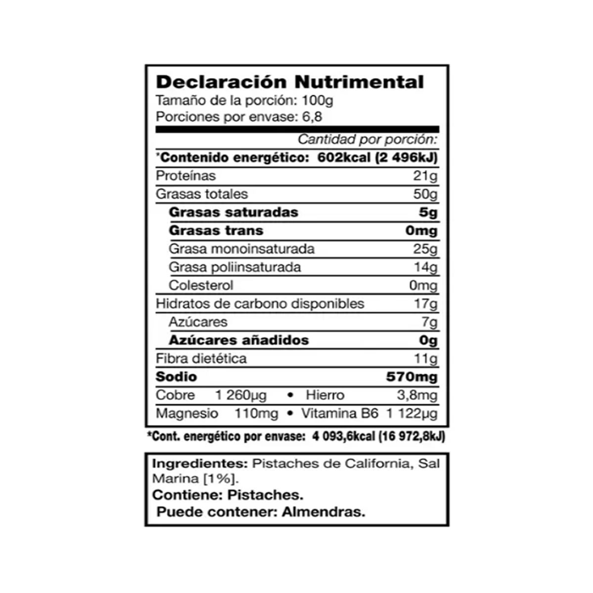 Pistaches sin Cáscara Tostados Salados Kirkland Signature 680g