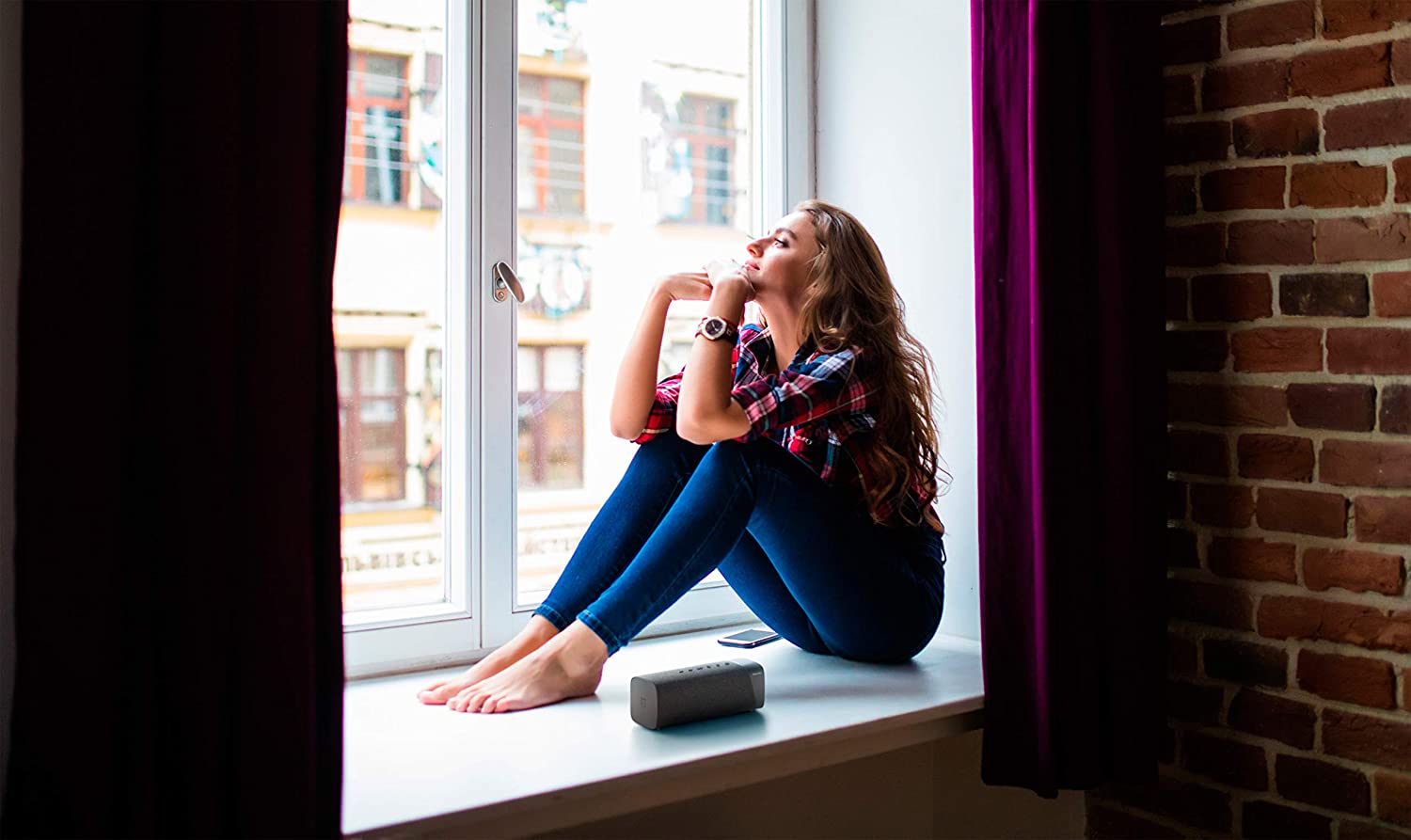 Philips bocina portátil inalámbrica bluetooth, 12 horas de reproducción, 3,5 horas de tiempo de carga, con potencia de salida de 20 w, con certificación ipx7.