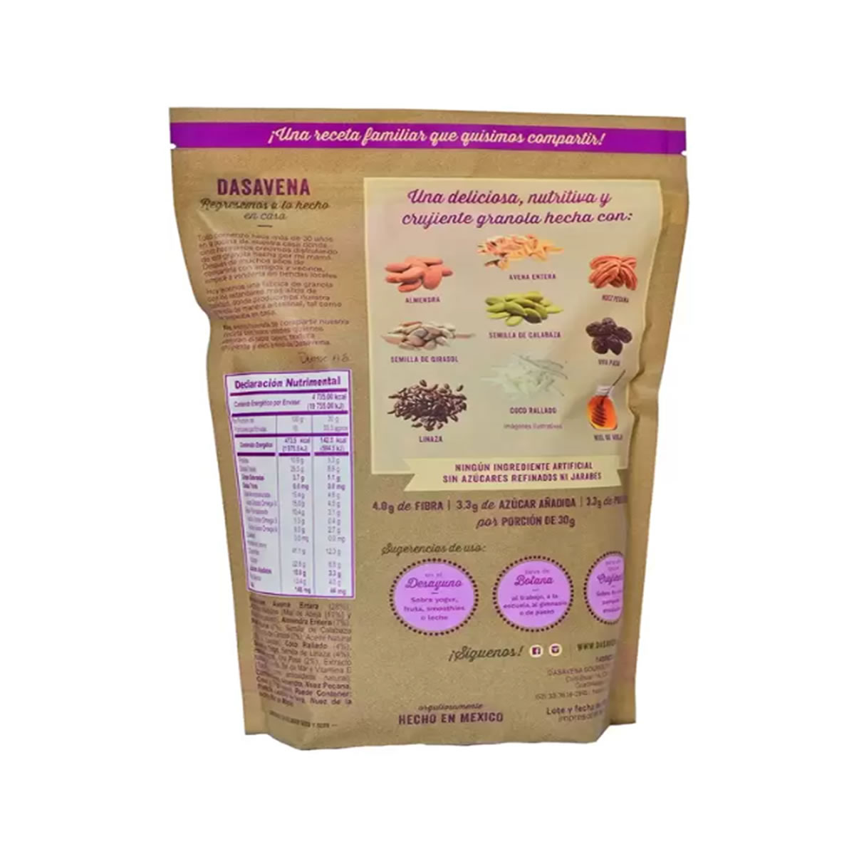Granola Gourmet Dasavena 1 kg.