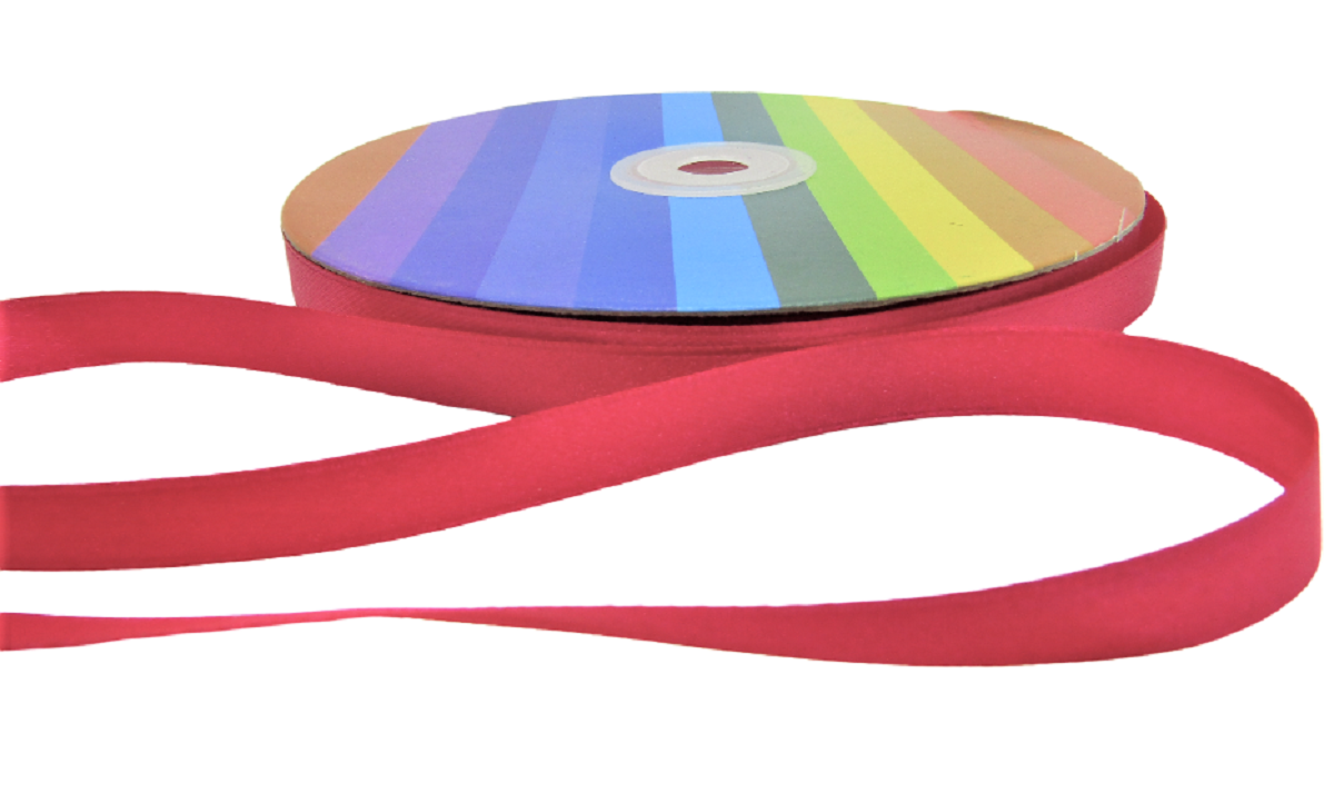 Listón satinado dos caras rollo 50 metros 1 cm de ancho