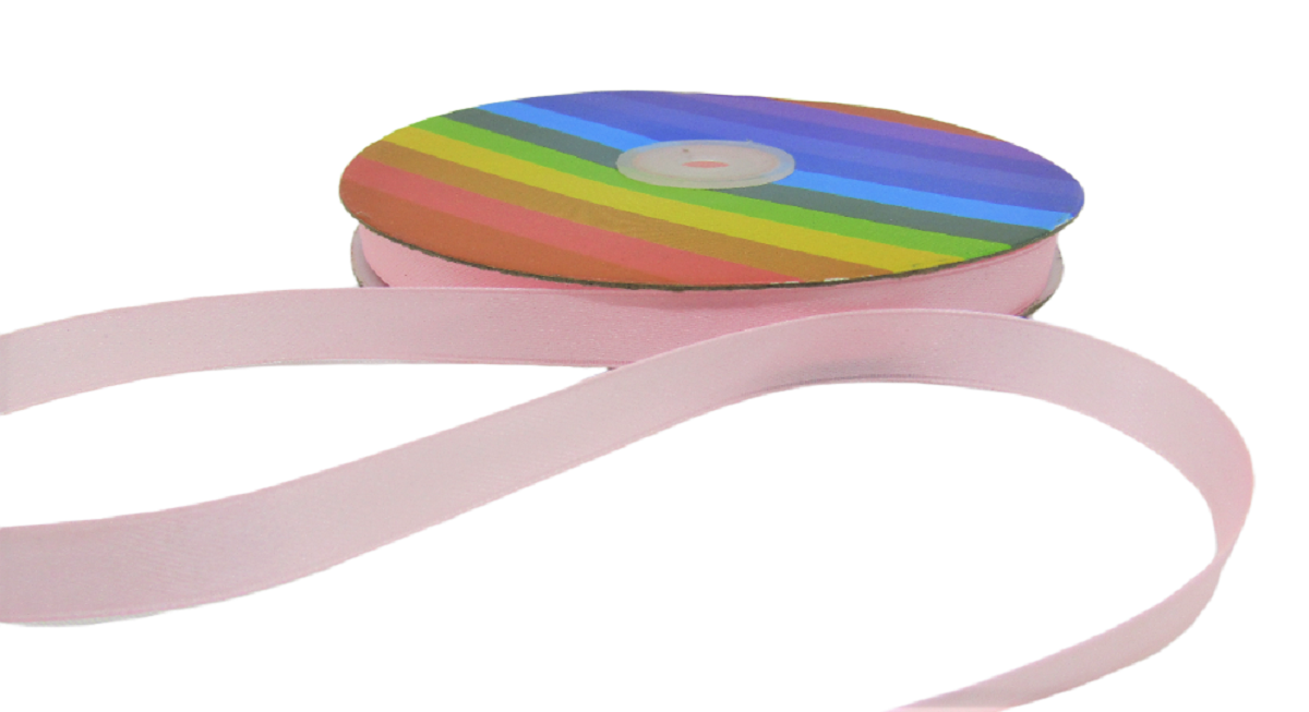 Listón satinado dos caras rollo 50 metros 1 cm de ancho