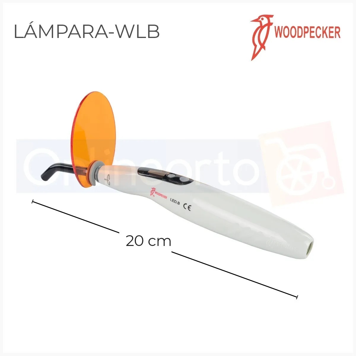 Lámpara Fotocurado Woodpecker Led B Dental Inalambrica Para Resinas