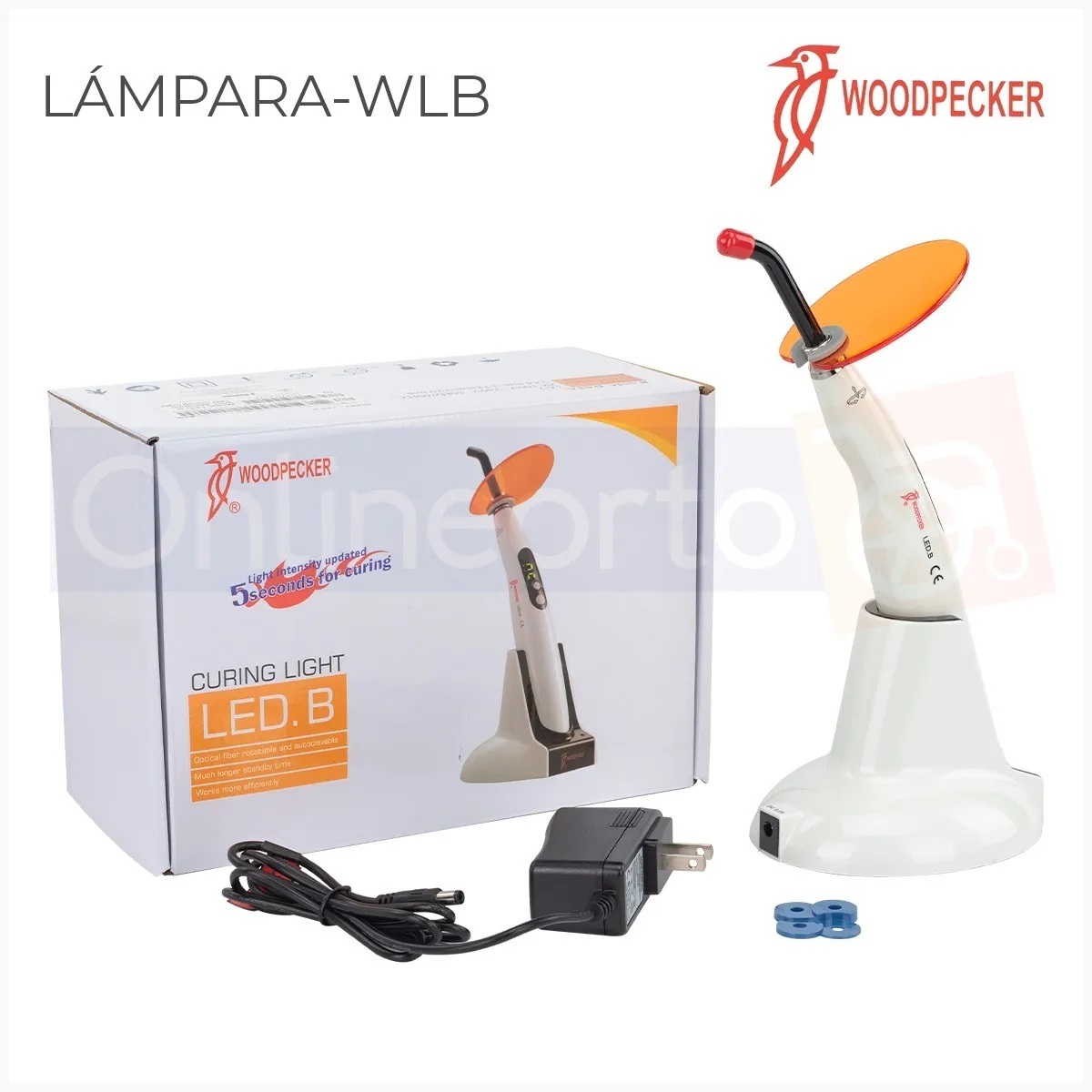 Lámpara Fotocurado Woodpecker Led B Dental Inalambrica Para Resinas