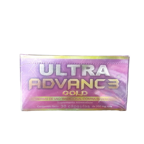 Ultra advance Gold con 30 capsulas de 500 mg c/u
