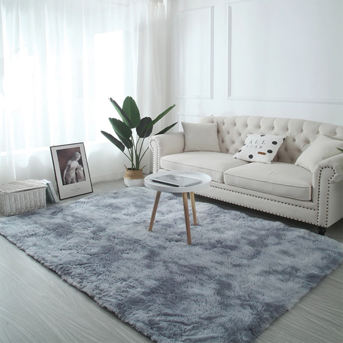 Tapete Decorativo Afelpado Motley Pelaje Largo Suave 2x1.60 