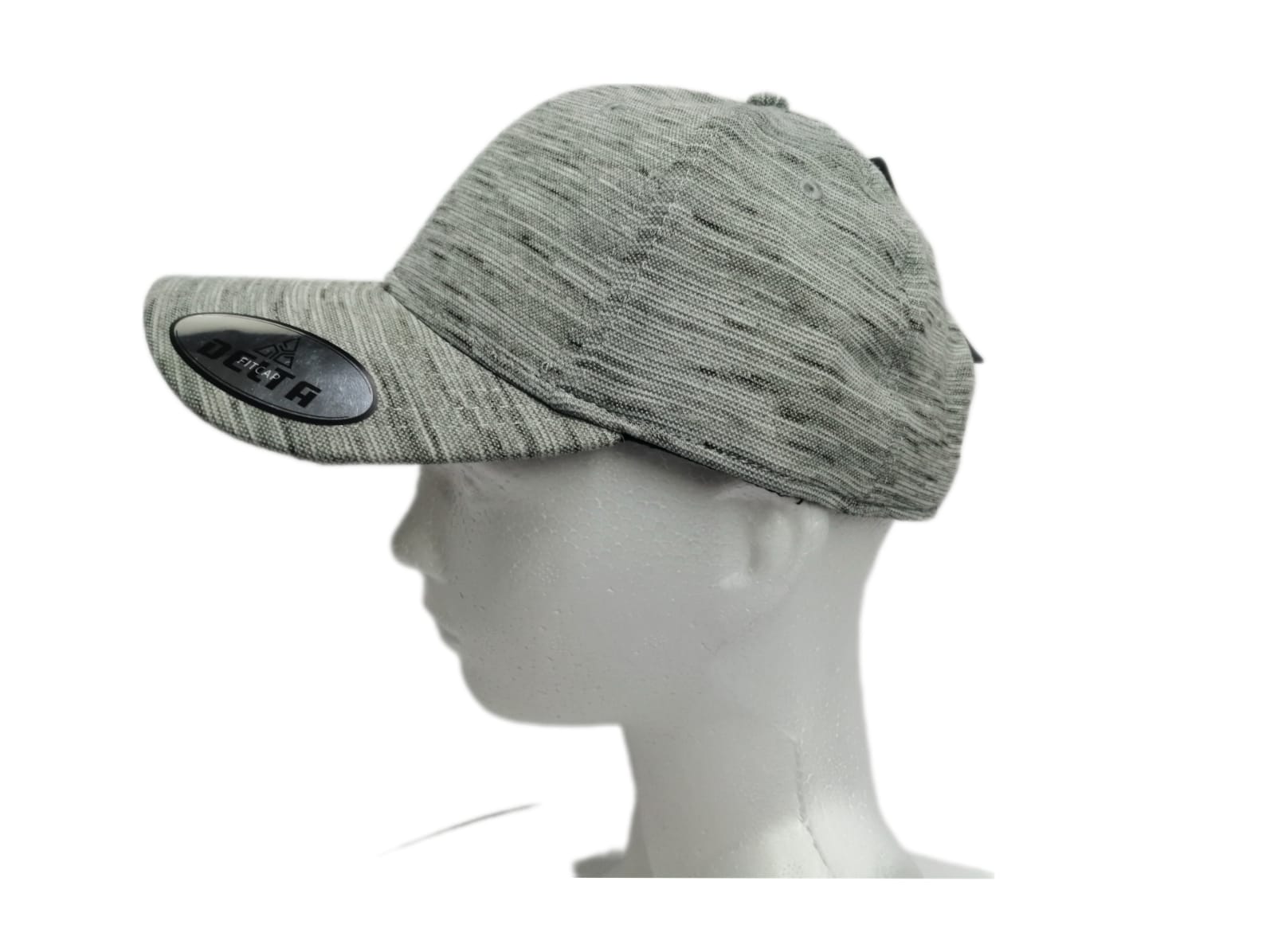 Gorra Gris Deportiva Moderna Moda Lisa Fit Cap Modelo Delta 