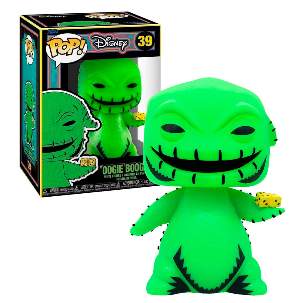 Funko Pop Oogie Boogie #39 Luz Uv Extraño Mundo Jack Disney Figura Original