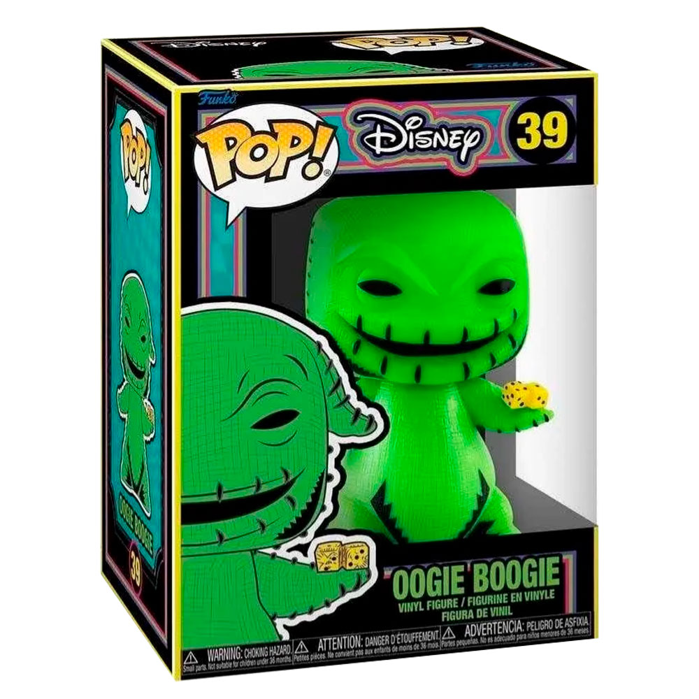 Funko Pop Oogie Boogie #39 Luz Uv Extraño Mundo Jack Disney Figura Original