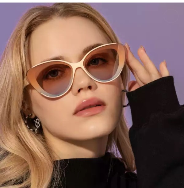 Lentes De Sol Renata Oval Crema By Rebel