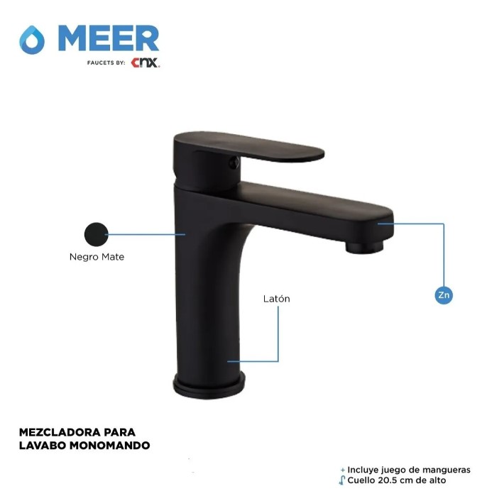 Accesorios completos Para Baño incluye Mezcladora Para Lavabo (Negro Mate) El Kit más completo para tu baño