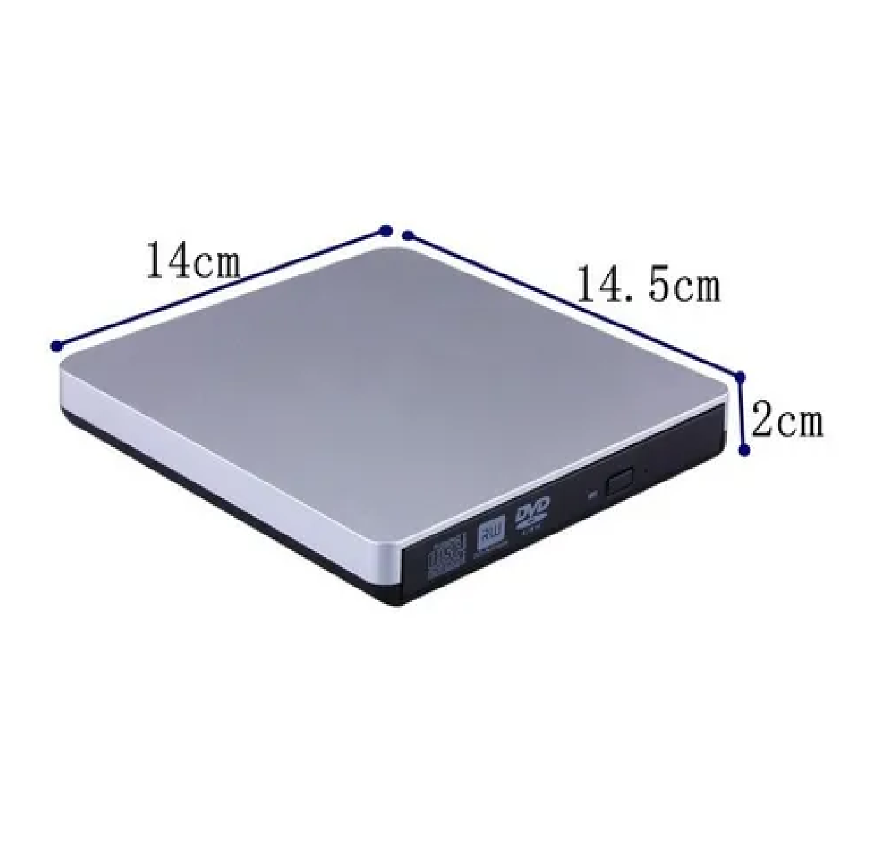 Lectora Y Grabadora De Dvd/cd Externa, Usb Win 10 Mac Blanco