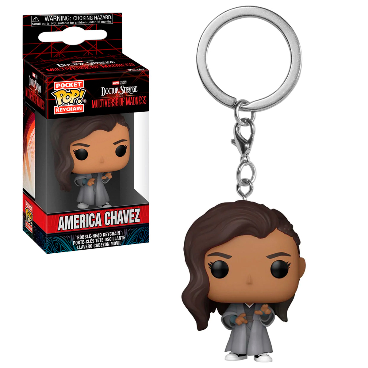 Funko Pop Llavero America Kamar Taj Multiverse Of Madness Marvel Original