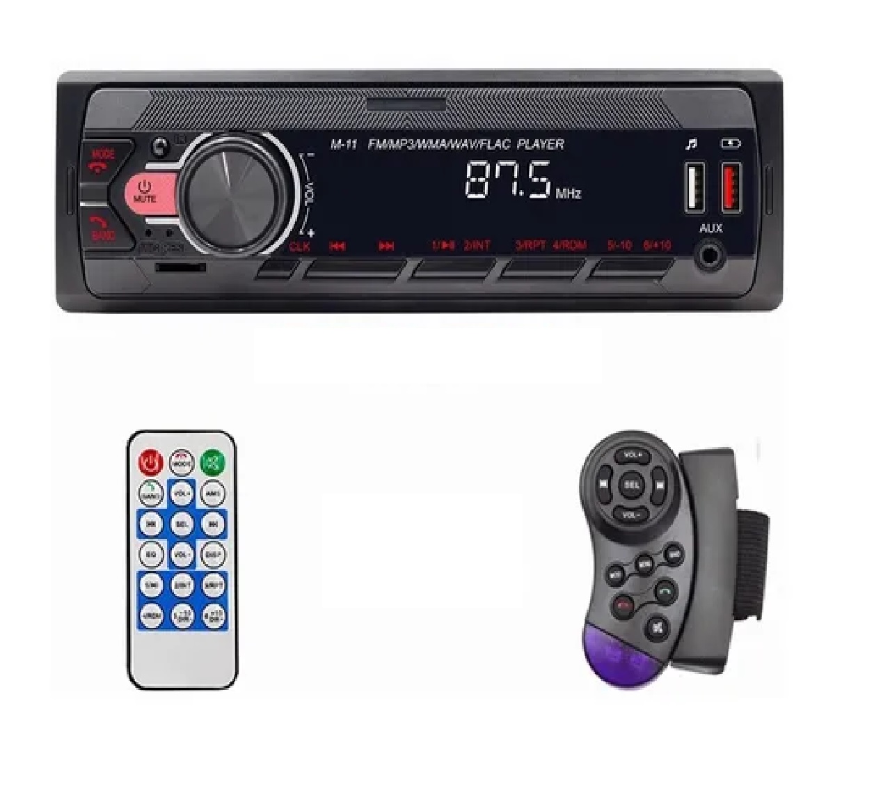 Estéreo Para Auto Fm Con Mp3 2 Usb Bluetooth