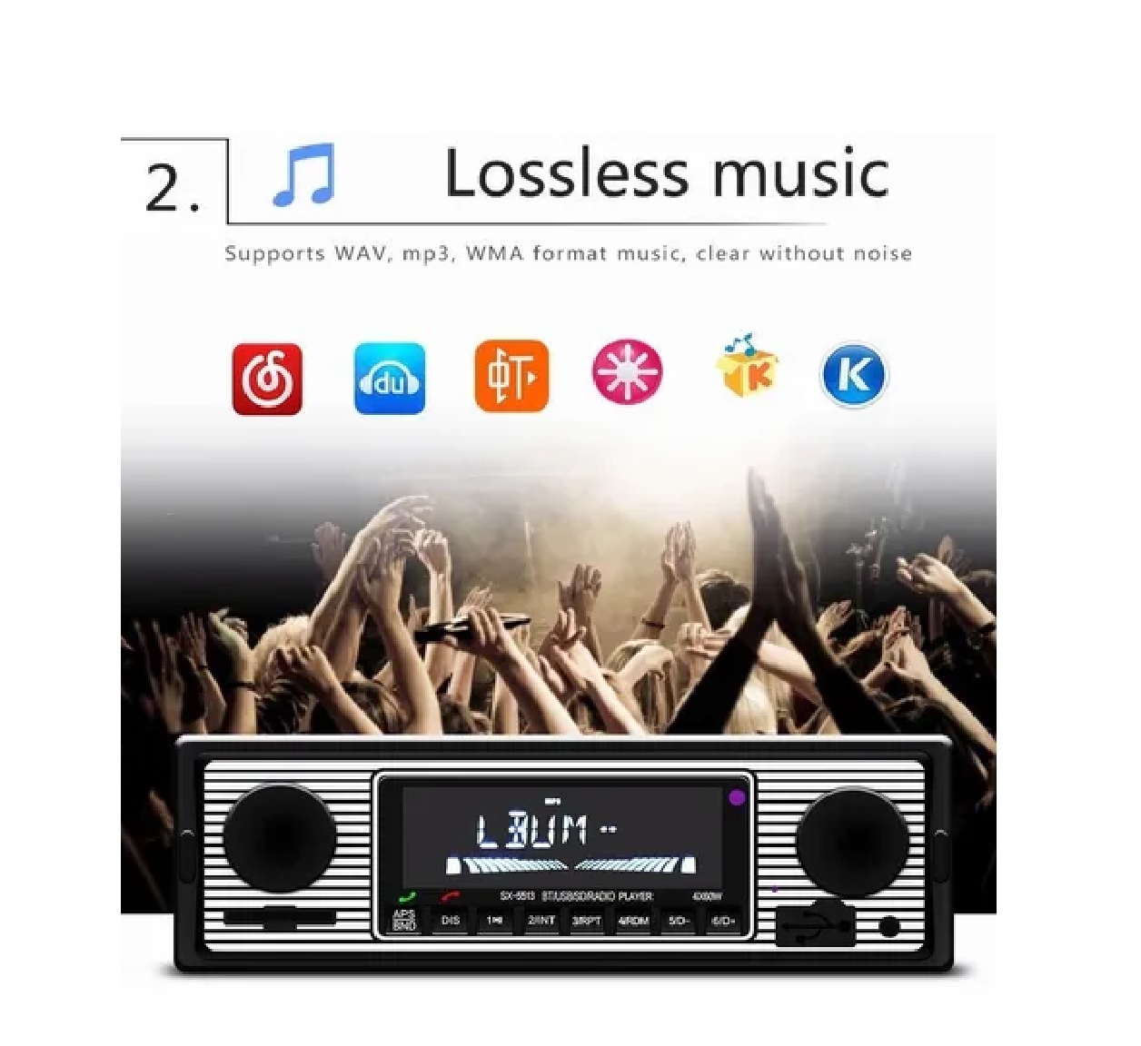 Auto Estereo Bluetooth Manos Libres Música Sin Pérdidas Usb