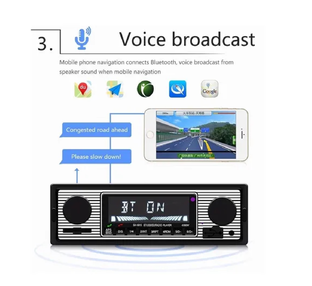 Auto Estereo Bluetooth Manos Libres Música Sin Pérdidas Usb