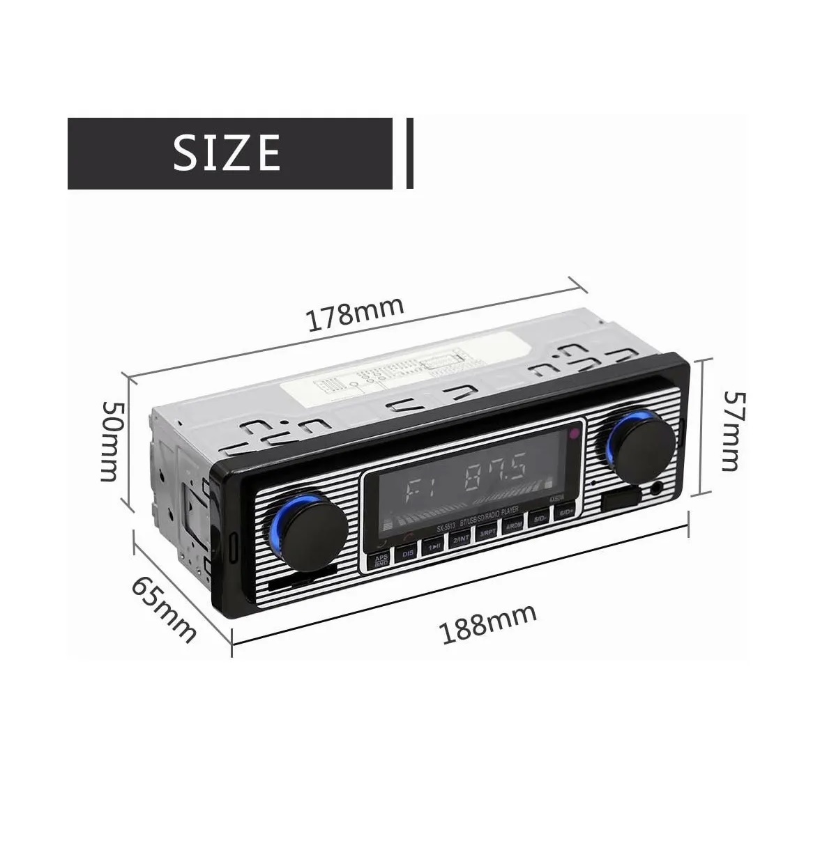 Auto Estereo Bluetooth Manos Libres Música Sin Pérdidas Usb