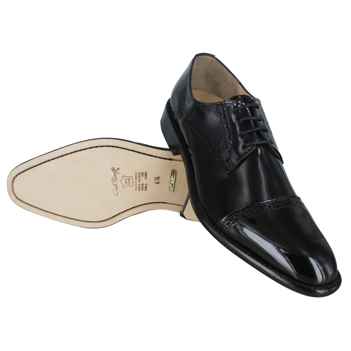 Zapato Carlo Ronaldi 1096 Charol Negro