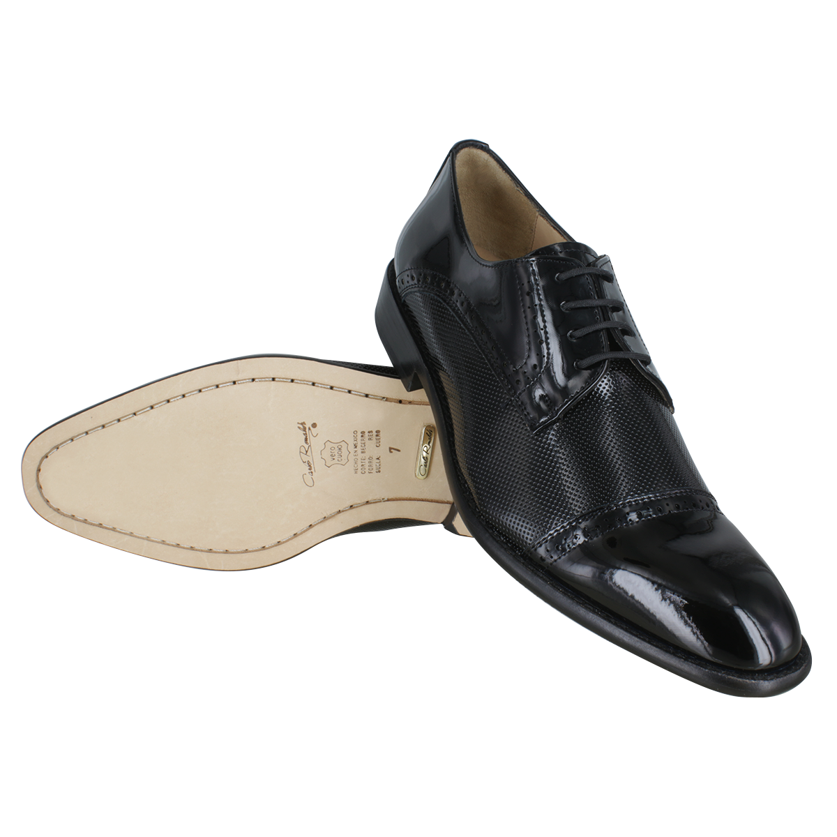 Zapato Carlo Ronaldi 1096-1 Charol Negro