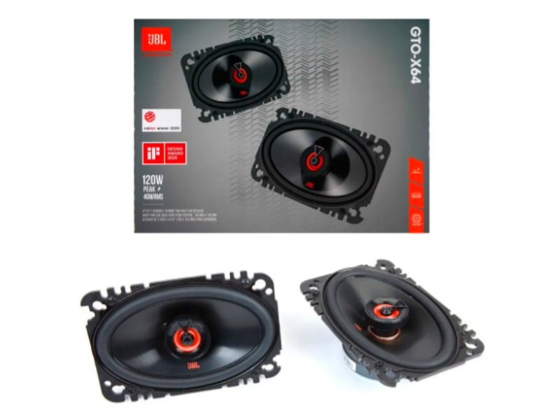 Jgo De Bocinas Jbl Modelo Gto X64 De 4x6 A 40 Watts Rms