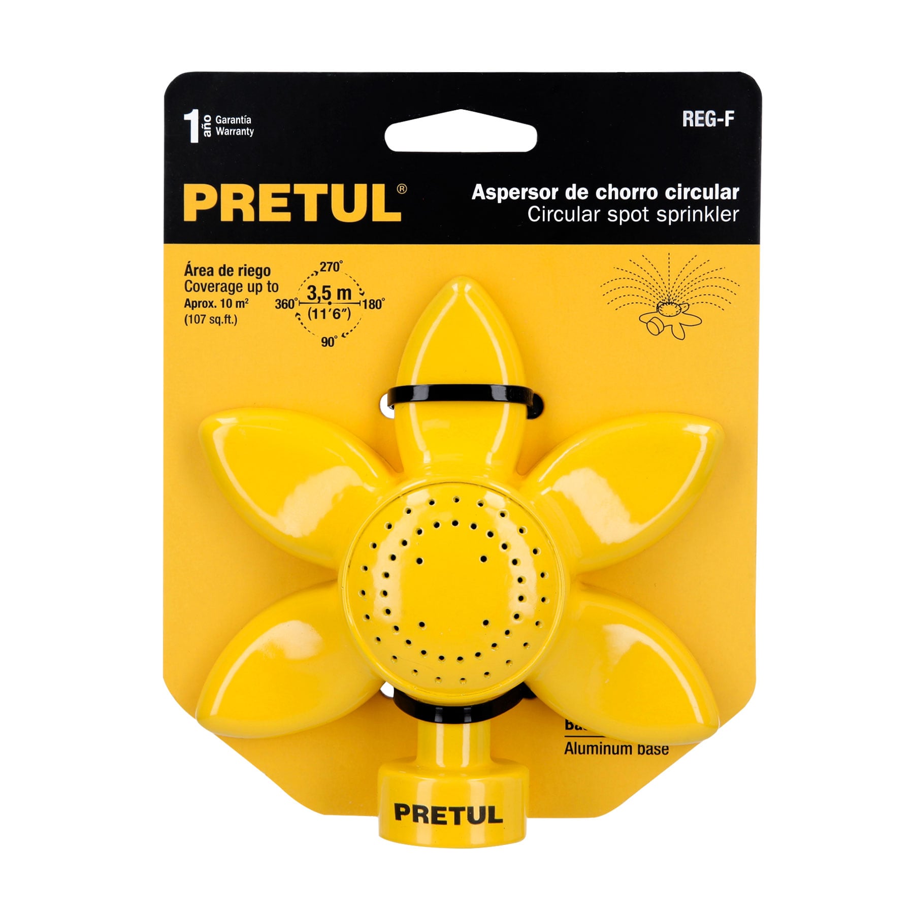 Regadera circular con flor, Pretul 20081