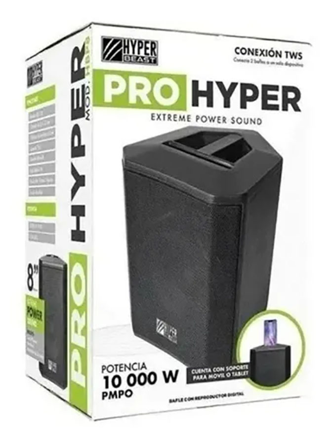 Bafle Bocina Bluetooth Hyper Beast 8 Recargable De Calidad