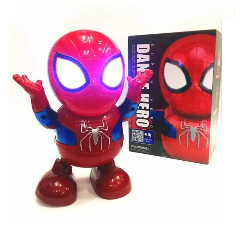 Spiderman Dance Hero Robot Bailarin Juguete Marvel Avengers