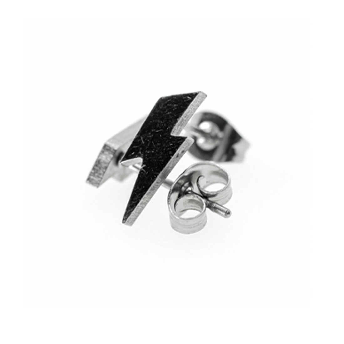 Collar Kit en Acero Inoxidable para Mujer Collar Torso   50 Cm /Dije Corazon/ Arete Rayitos 3Pzas