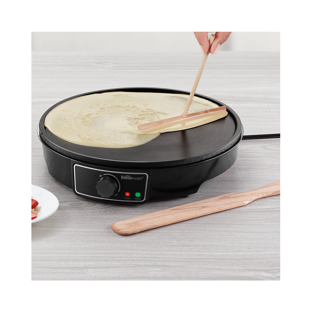 BETTER CREPAS BETTERWARE PLANCHA ELÉCTRICA PARA HACER CREPAS